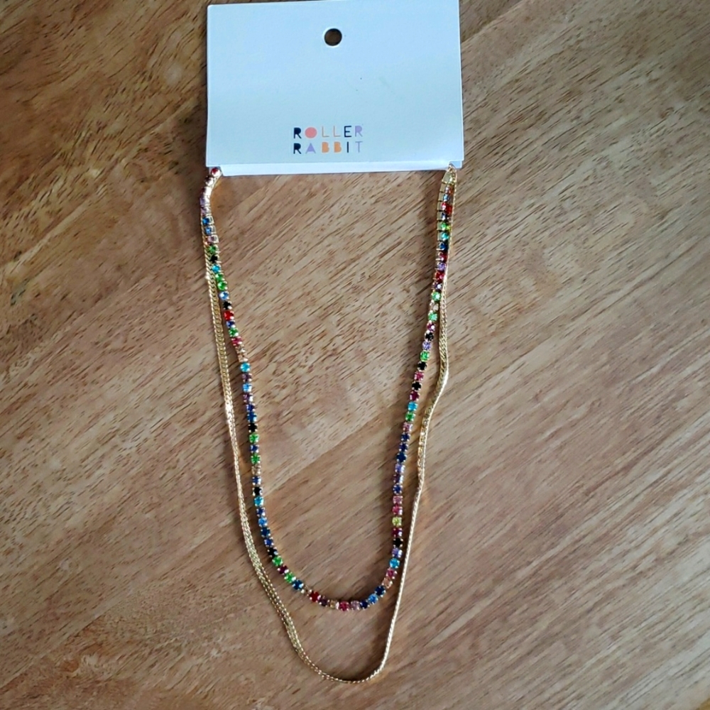 Stunning ROLLER RABBIT Sancia Neclace Gold!  NEW!!